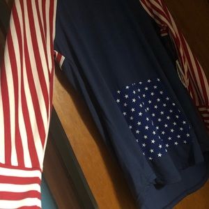 LuLaroe Amber Americana Hoodie L